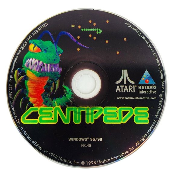 Centipede PC CD ROM Windows 95/98 Atari Hasbro Interactive Arcade Game 1998 VTG - Picture 2 of 9